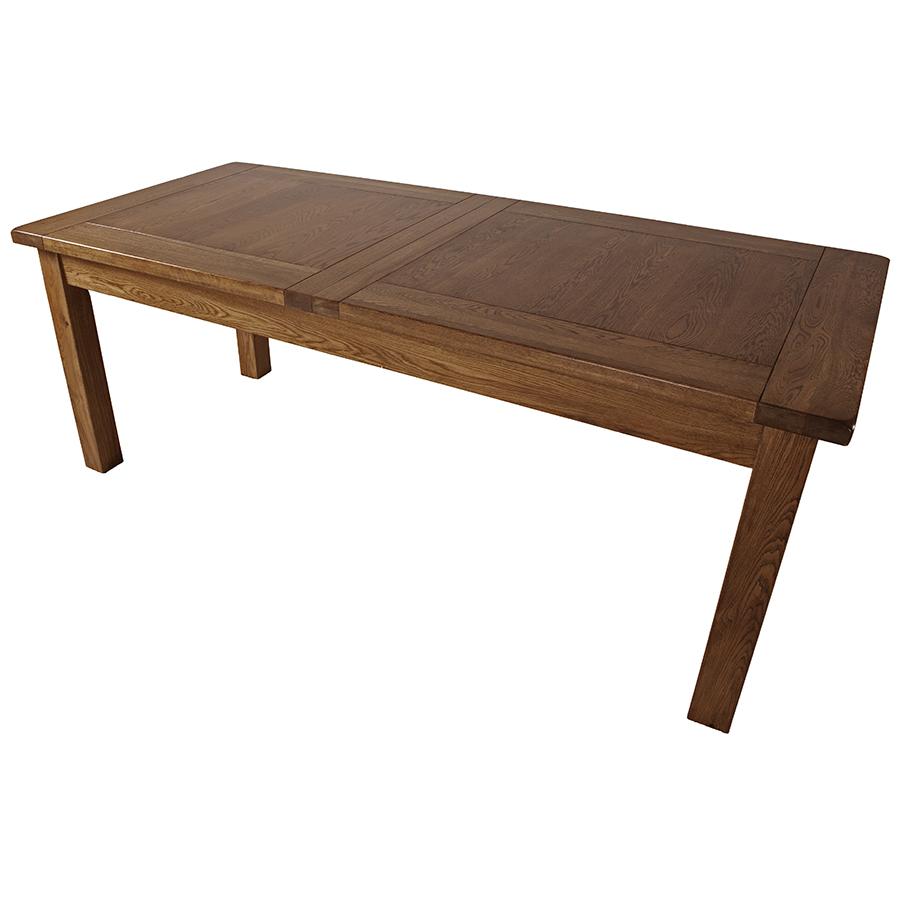 Sherwood Dark Solid Oak Large Extending Table